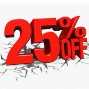 Last Day  $25% off